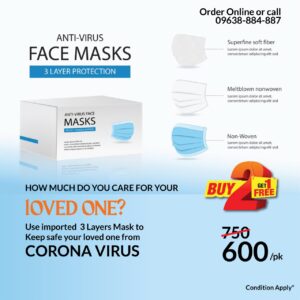 3 Layer protective mask